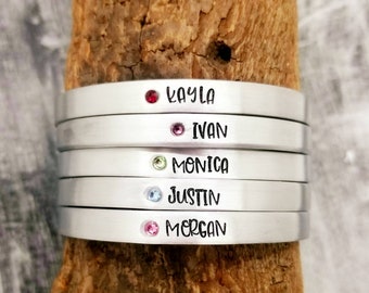 Custom Birthstone Bracelet / Mom bracelet / Keepsake Bracelet / Mothers Bracelet / Grandma / Gemstone Jewelry - mothers day gift
