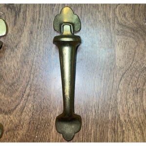 VTG Keeler Brass Co Cabinet Pull Handle 3" centers KBC N16122 New Bold Brass 80s
