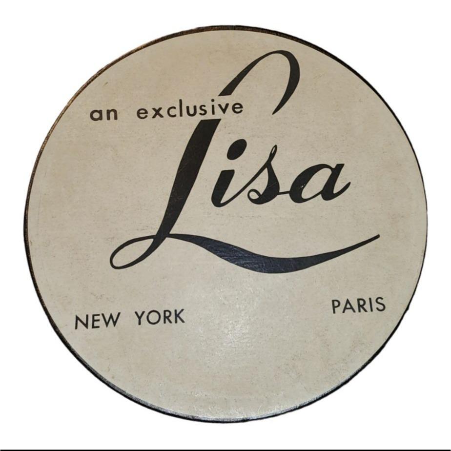 Vtg Exclusive Lisa Floral Yellow Bucket Hat Ribbon Accent w/ Striped Hat Box Vtg Exclusive Lisa Floral Yellow Bucket Hat Ribbon Accent W  main image 4