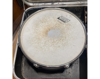 Vtg Ludwig Rockers 8 Lug 14” 5” 2068871 Snare Drum Square 70s Case Stand Sticks
