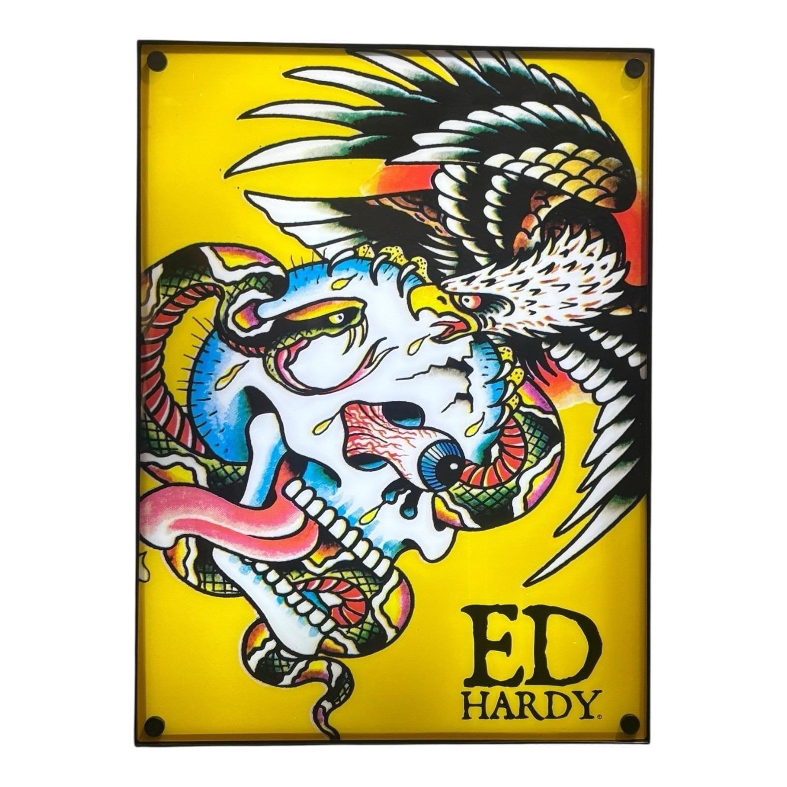 Ed Hardy by Christian Audigier Yellow Light up Fluorescent Light