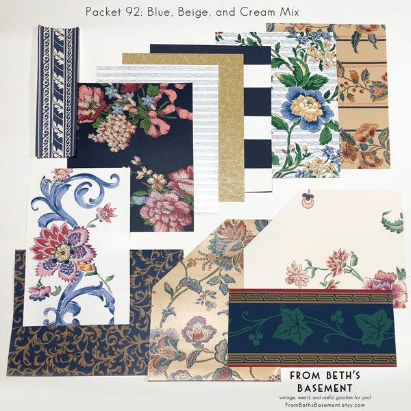 Designer Wallpaper Remnants Etsy