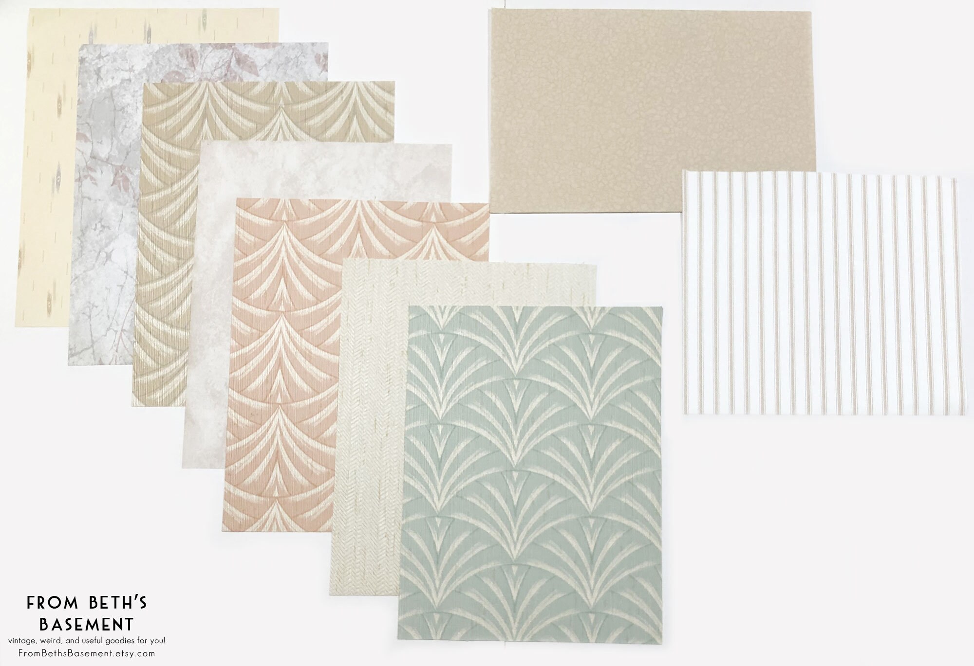 Designer Wallpaper Sample Pack Eclectic Deco Backgrounds Mix Etsy UK