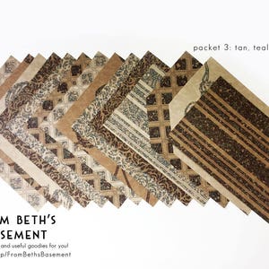 Zestawy próbek tapet designerskich - Arkusze tapet do scrapbookingu i tworzenia kartek - Klasyczne marmurkowe wzory geometryczne