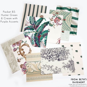 Designer Wallpaper Sample Pack - Eclectic Classical Floral Mix