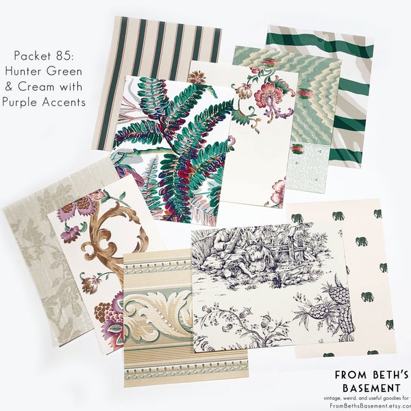 Designer Wallpaper Remnants Etsy