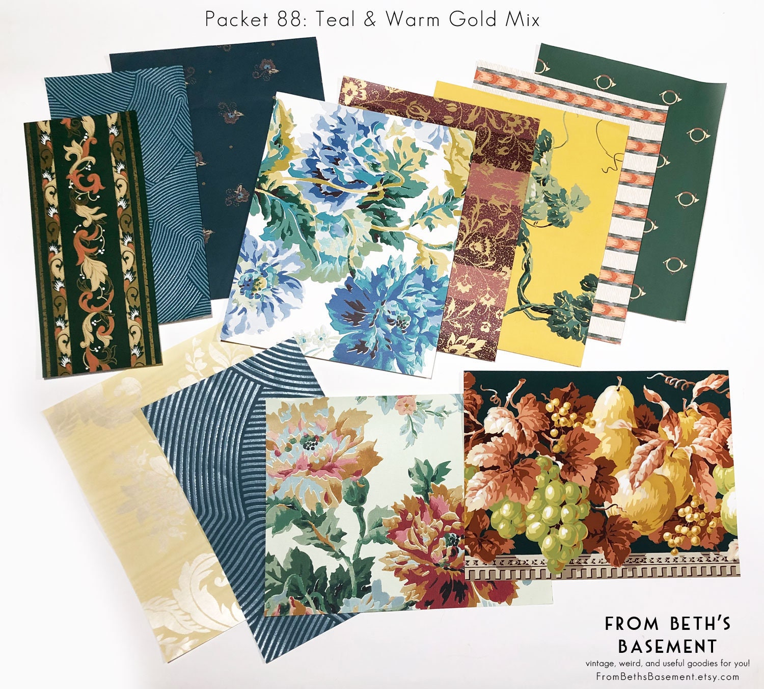 Designer Wallpaper Sample Pack Wallpaper Sheets for Etsy
