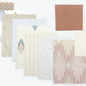 Pack d'échantillons de papier peint design - Mélange d'arrière-plans texturés sud-ouest
