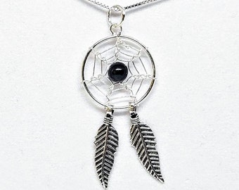 Sterling Silver Dream Catcher Necklace