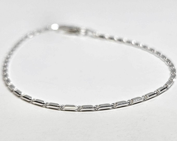 925 Sterling Silver Fancy Link Bracelet