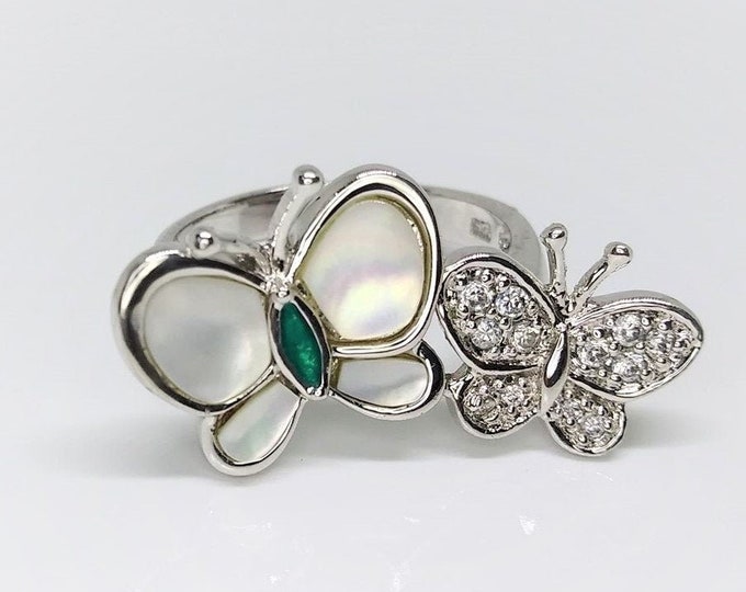 925 Sterling Silver Butterfly Ring