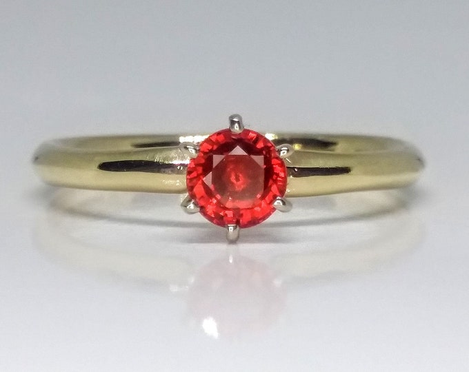 Natural Yellow Gold Ruby Ring