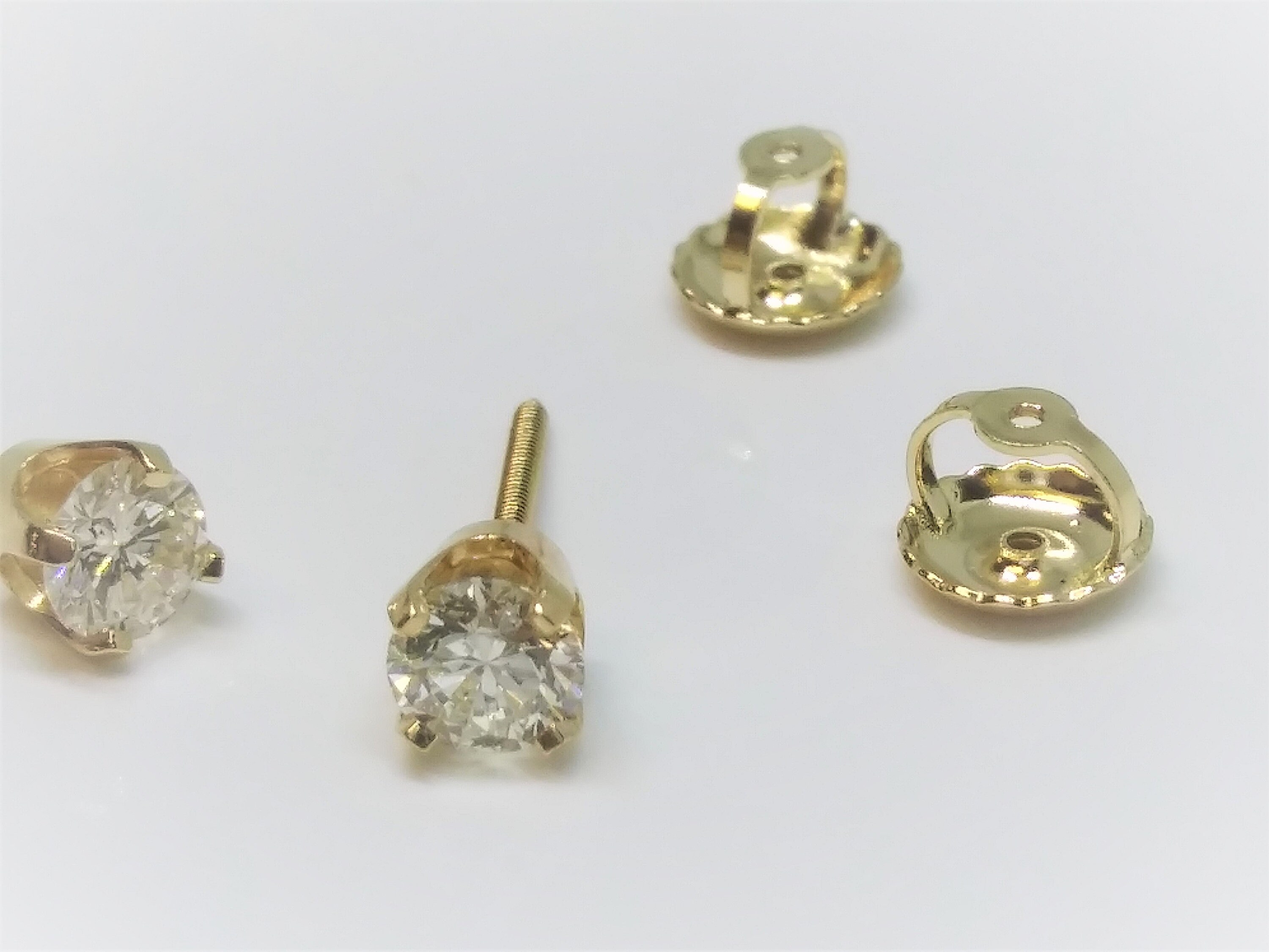 Screw Back for Standard Earrings in 14K Yellow Gold – A Karat Company