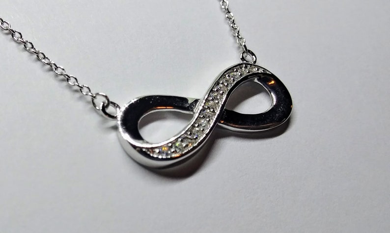 Sterling Silver Infinity Knot Necklace Infinity Pendant