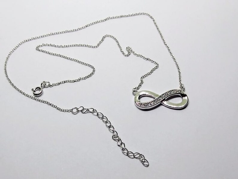 Sterling Silver Infinity Knot Necklace Infinity Pendant