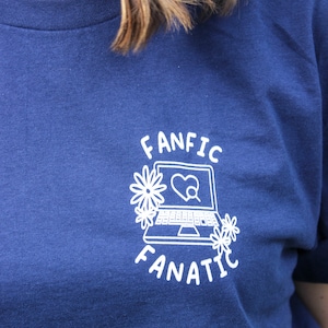 Fanfic Fanatic | Bibliophile | Bookish Tee | Bookish Shirt | Fanfiction | AO3 | Smut | Hurt/Comfort | Tropes | Gifts for Readers