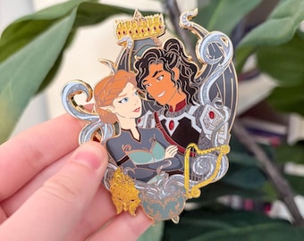 Lady of Death and Lord of Bloodshed Enamel Pin | Fantasy | Romantasy | Bookish Merchandise