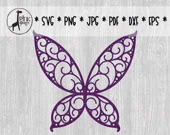 Fairy Wings Cutfile for Silhouette, Cricut, Scrapbook, Fairy Wings SVG, Fairy Wings Png, Fairy Wings Jpg, Fairy Wings Pdf, Fairy Wings Eps