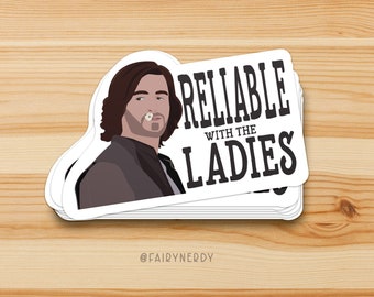 Pegatina de Sir Gwaine: Mashup de Merlín Hamilton, calcomanía para portátil de Fandom