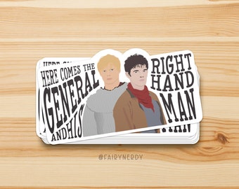 Merlin Hamilton Mashup, Merlin Stickers, Hamilton Stickers, Merlin and Arthur, Merthur, Emrys, Handcut Vinyl Stickers, Vinyl Decals