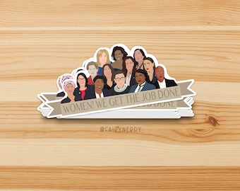 Women in Politics, Political Stickers Leftist, Feminism Stickers, American Political Gift, Ruth Bader Ginsburg Sticker, Kamala Harris