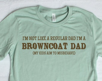 Browncoat Dad | Aim to Misbehave | Browncoat T-Shirt | Firefly Serenity T-Shirt | Father's Day Gift | Short-Sleeve Unisex T-Shirt