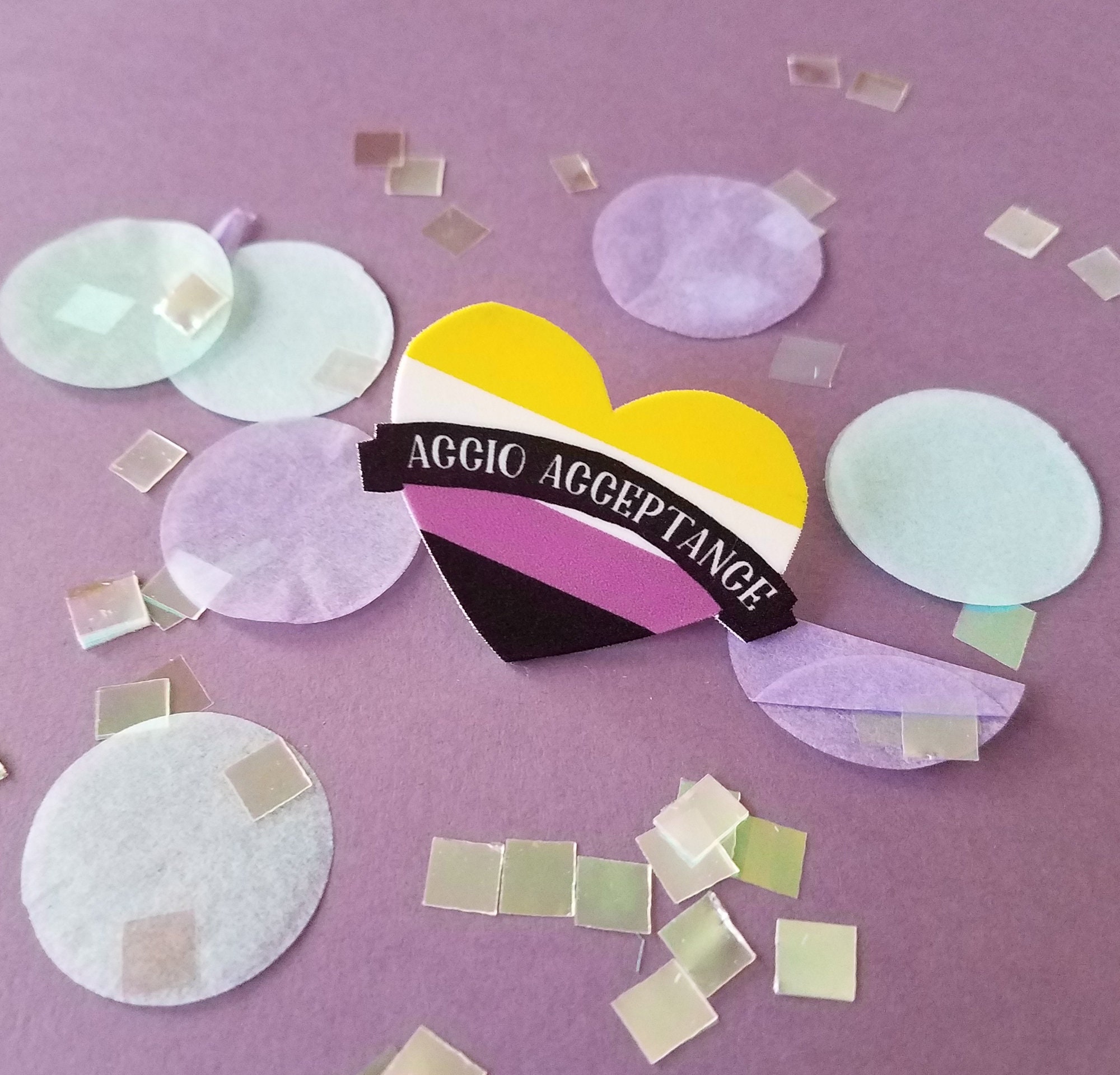 LGBTQ Pins Nonbinary Pride Pin Nonbinary Flag Pin Pins Etsy