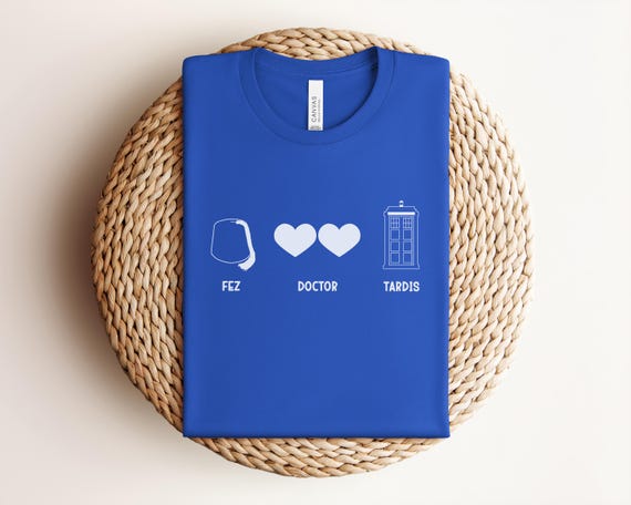 Fez Doctor TARDIS Nerdy Subtle FDT T-Shirt, Funny Whovian Anti-Administration Graphic Tee