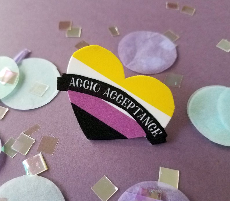 LGBTQ Pins Nonbinary Pride Pin Nonbinary Flag Pin Pins Etsy