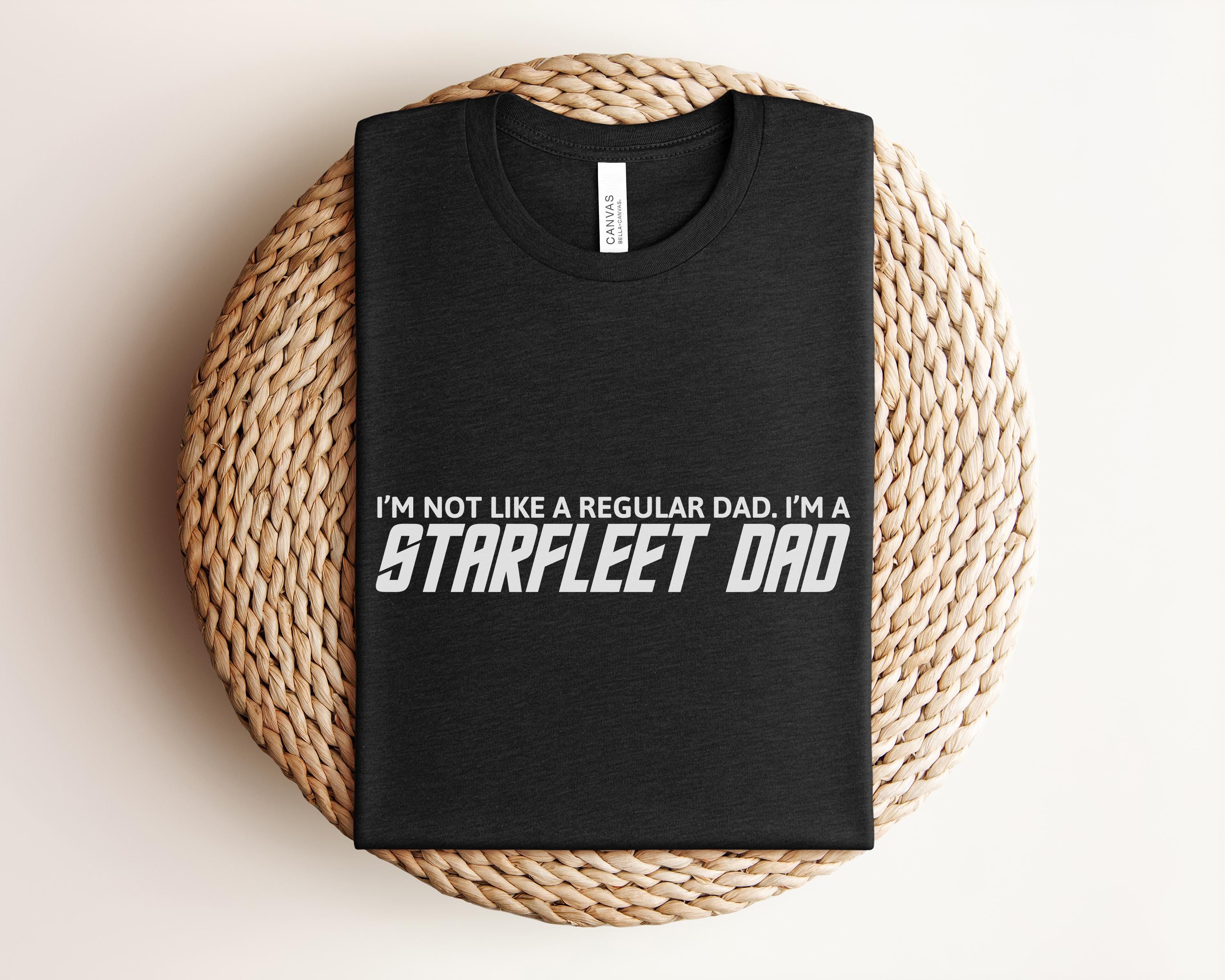 男性用宇宙艦隊アカデミーTシャツ、トレッカーへの父の日ギフト 