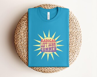 Op de jaren 70 geïnspireerd radicaal links uitschot anti-Trump zomer T-shirt uniseks