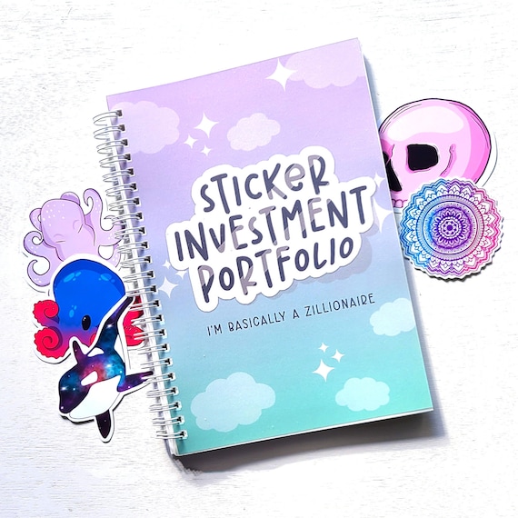 Reusable Sticker Book: A5 Spiral Bound Sticker Collecting Album