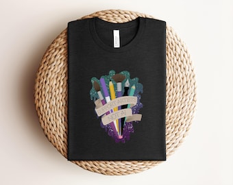 Support Artists Not AI Anti-AI T-shirt for Art Lovers, Art Supplies Shirt
