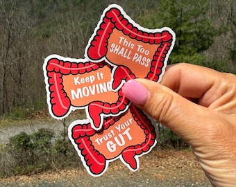 Trust Your Gut Sticker: Gastroenterologist, GI Doctor Gift