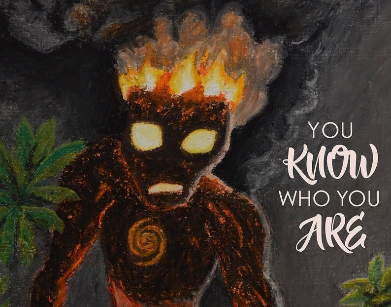 You Know Who You Are Moana Art Print and Motivational Poster - Etsy