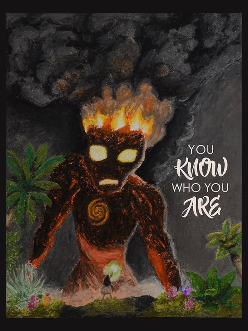 You Know Who You Are Moana Art Print and Motivational Poster - Etsy