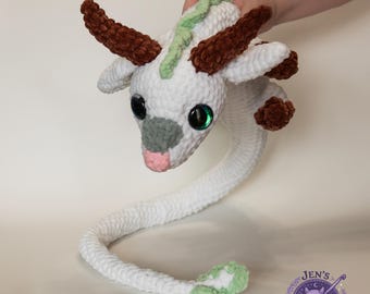 Studio Ghibli Inspired Crochet Dragon - Haku from Spirited Away - Handmade anime Plush