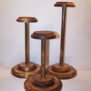 Wood Hat Stands Set of 3