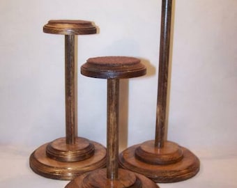 Wood Hat Stands Set of 3