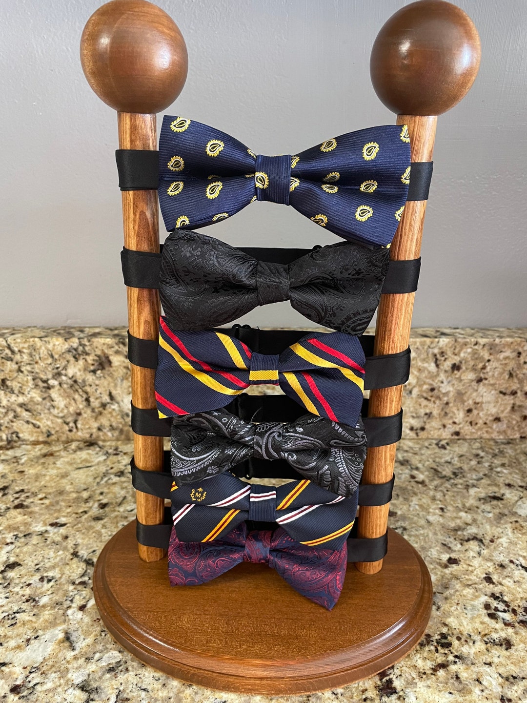 Wood Bow Tie Display Made to Order Etsy