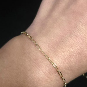 14/20 Yellow Gold-Filled 1.9mm Oval Drawn Oval Cable Chain, By the Foot for Permanent Jewelry and Jewelry Making