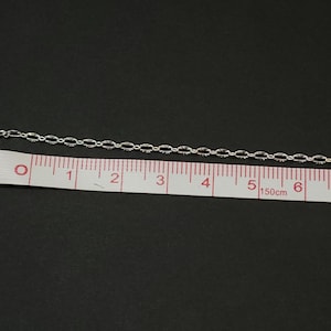 925 Sterling Silber 1,9 mm Gemusterte Oval Kette für Permanent Schmuck Schüttgut Kette am Fuß
