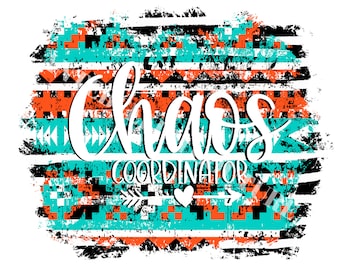 Chaos-Koordinator PNG-Datei, Sublimationsübertragung, grafische Tshirt-Design