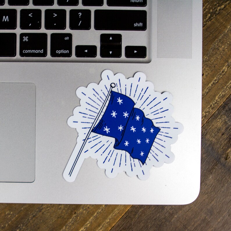 George Washington Headquarters Flag Sticker - Etsy