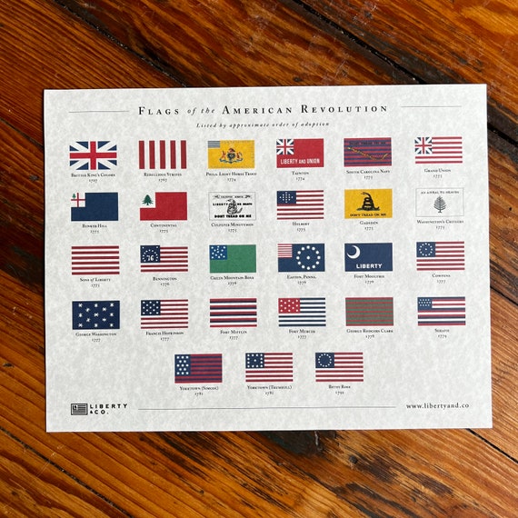Flags of the American Revolution Informational Print -  Canada