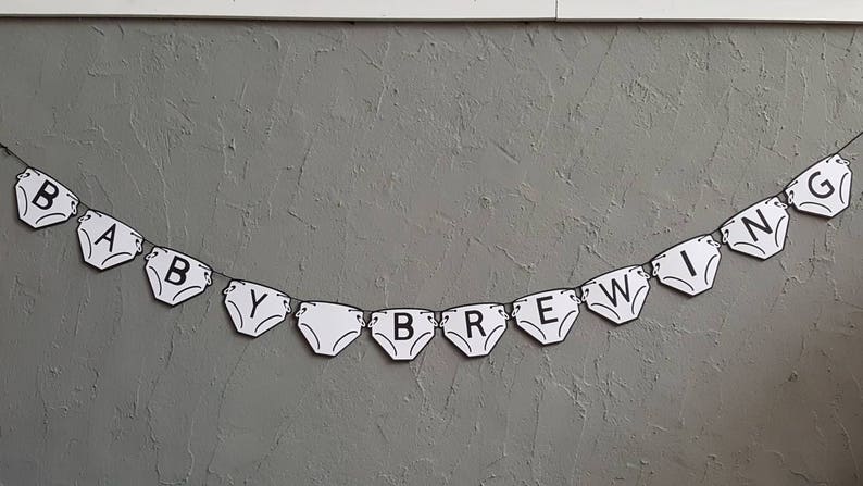 Baby Brewing Banner Diaper Banner Baby Shower Banner Baby Etsy Baby Brewing Banner Diaper Banner Baby Shower Banner Baby Etsy