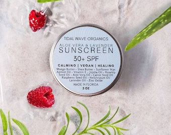Aloe Vera Lavender Vegan Sunscreen | Calming Mineral SPF 30+