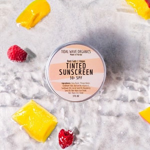Tinted Vegan Mineral Sunscreen | Plant-Based, Reef-Safe & Cruelty-Free | 30+ | Eco-Friendly Zero Waste