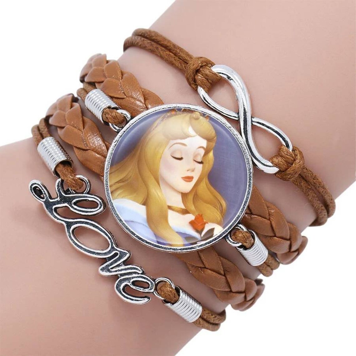 Disney Princess Leather Bracelets Children Adult Bracelet Etsy
