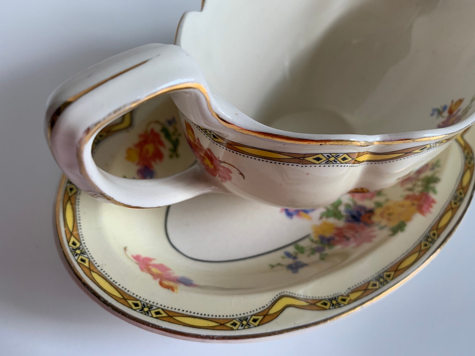 Johnson Bros England Pareek Gravy Boat With Serving Dish Etsy